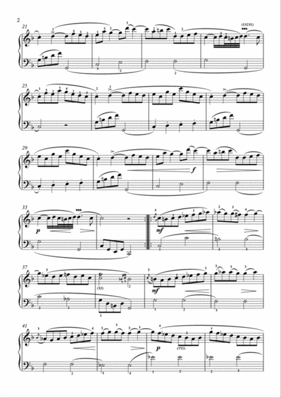 Scarlatti-Sonata in F-Major L.S22 K.493(piano) Piano Solo scores gallery preview page 3
