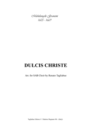 Book cover for DULCIS CHRISTE - Grancini M. - Arr. for SAB Choir and Organ - With Parts