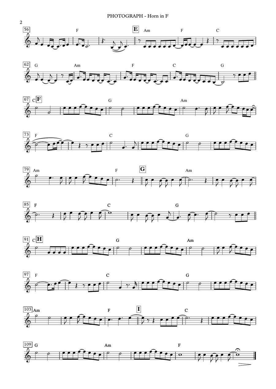 Photograph Horn Solo scores gallery preview page 2