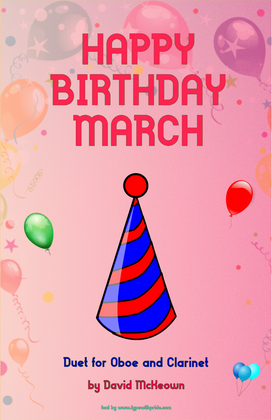 Happy Birthday March, for Oboe and Clarinet Duet