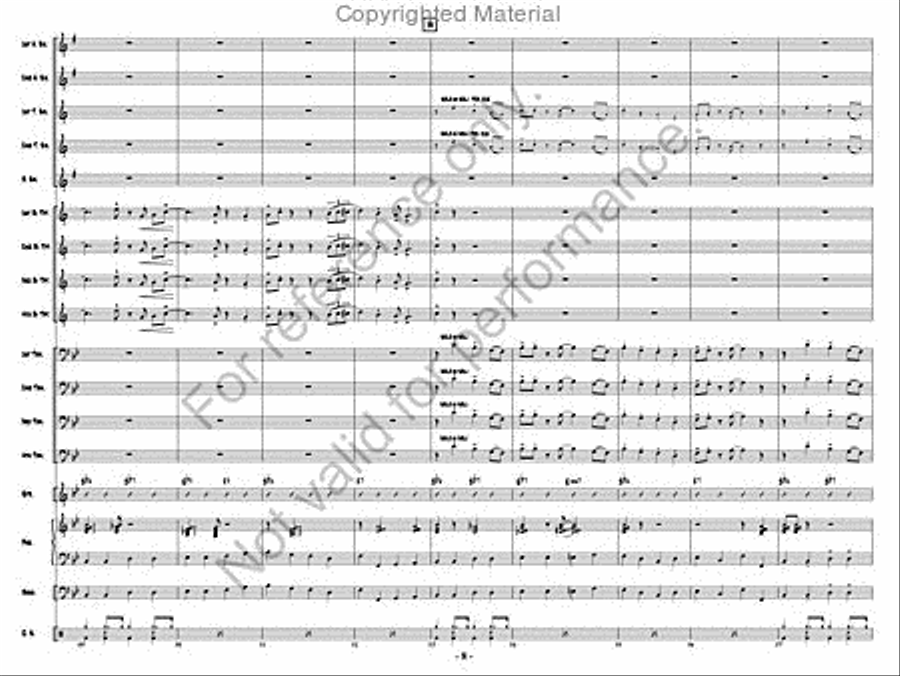 Just Fine! Jazz Ensemble scores gallery preview page 7