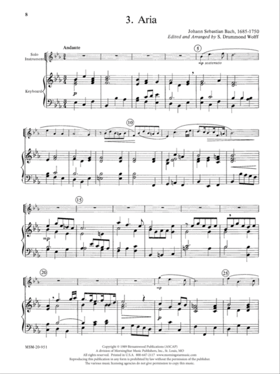 Aria (Bist du bei mir) Aria (Bist du bei mir) Voice Solo scores gallery preview page 1