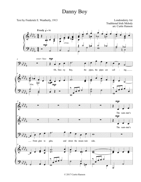 Danny Boy (SATB) image number null
