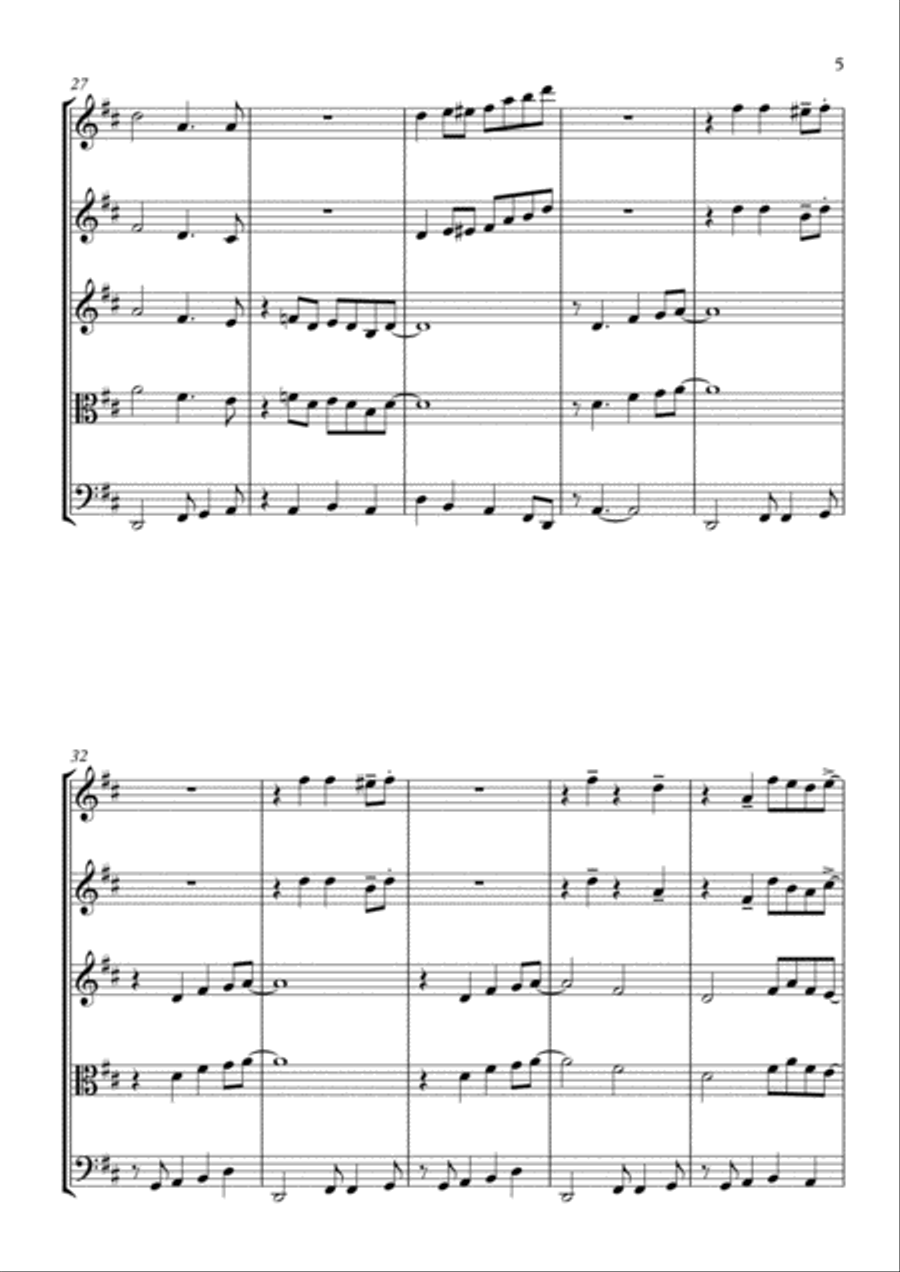 When the Saints Go Marching In - for String Quartet String Quartet scores gallery preview page 5