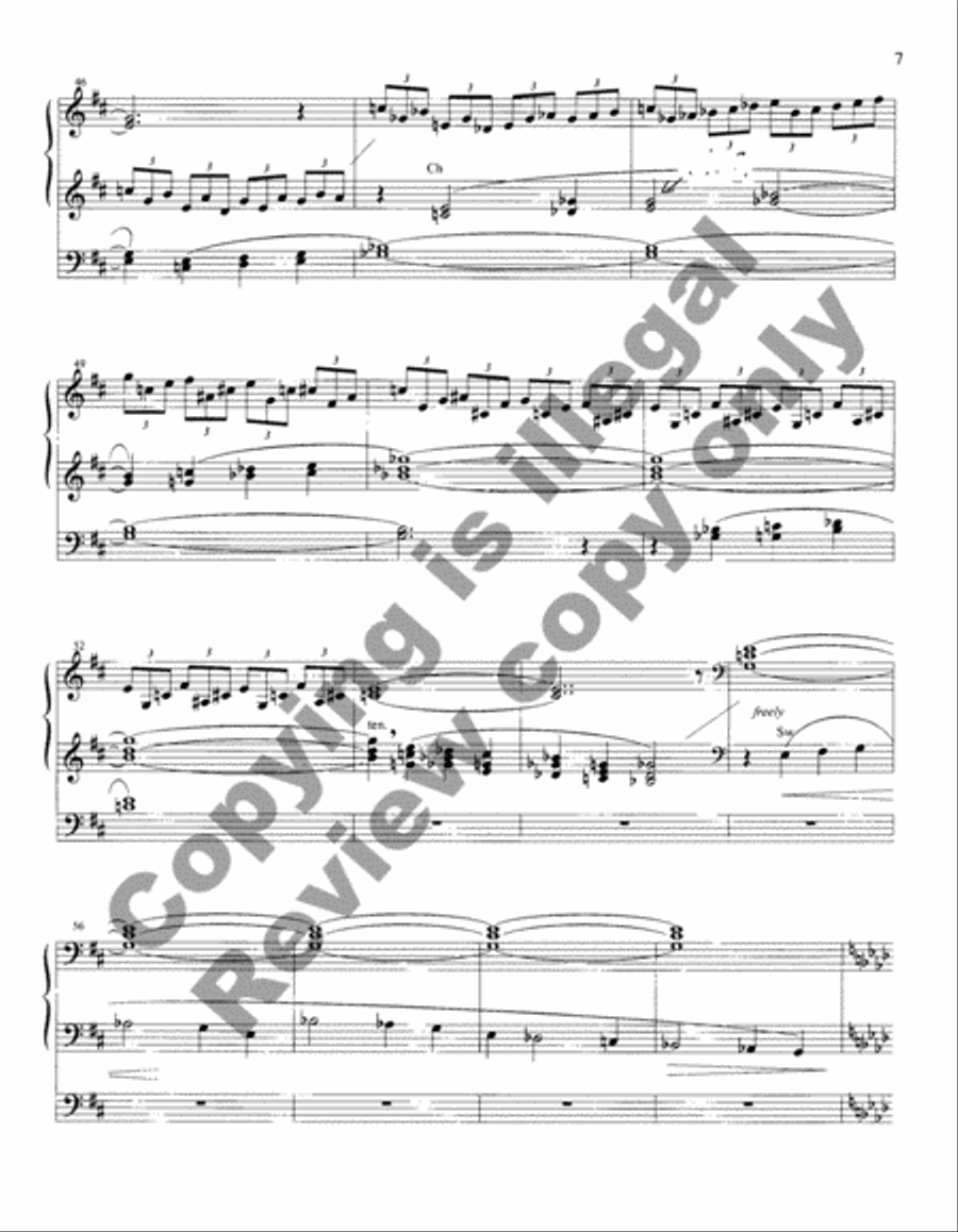 Prologue, Reflection, and Jubilation on York Organ scores gallery preview page 7
