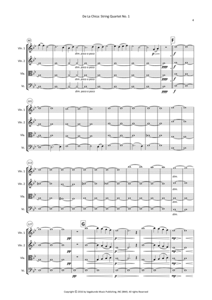De La Chica: String Quartet Op. 7, No. 1 - Score Only