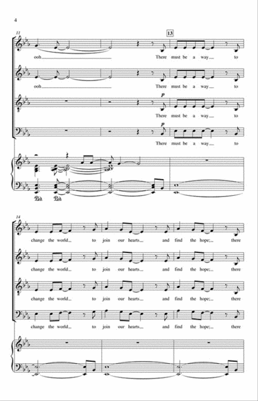 Music Changes the World 4-Part scores gallery preview page 3