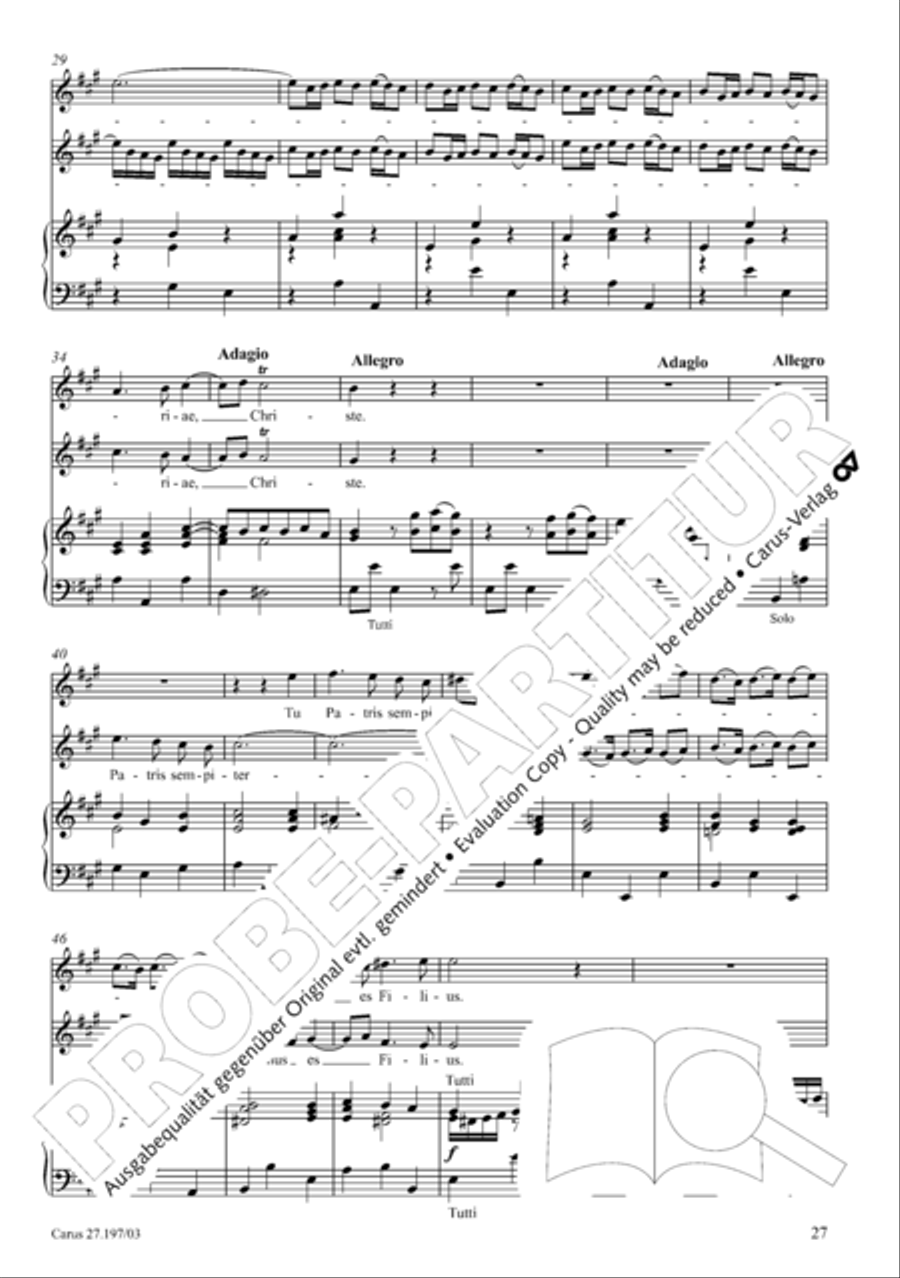 Te Deum in D a due cori SSATB scores gallery preview page 27