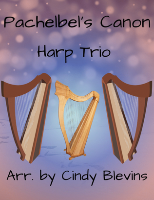 Book cover for Pachelbel's Canon, for Harp Trio
