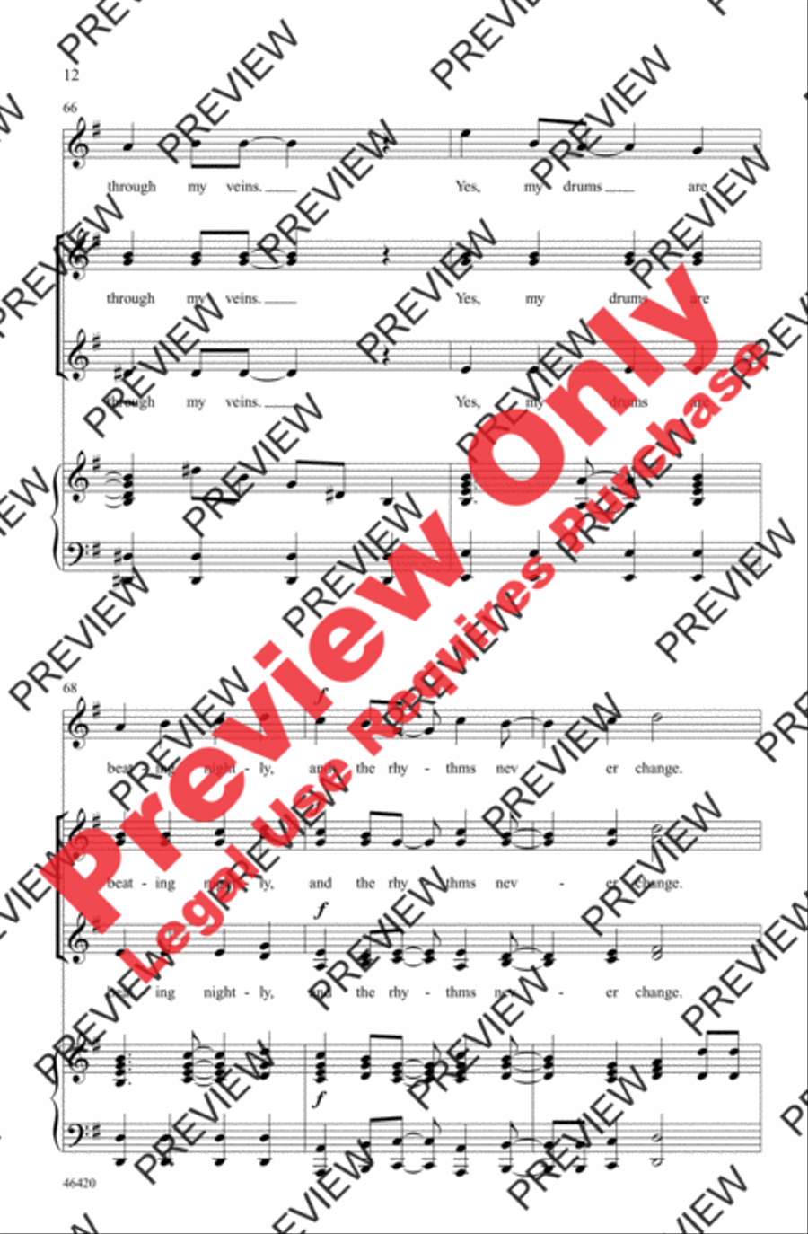 Equality Women's Choir scores gallery preview page 12