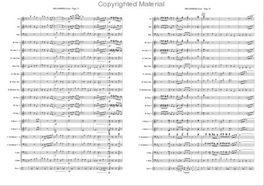 Light-walk Concert Band scores gallery preview page 12