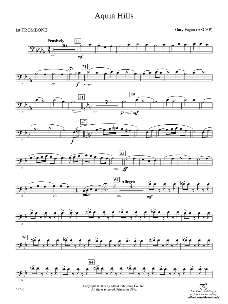 Aquia Hills: 1st Trombone