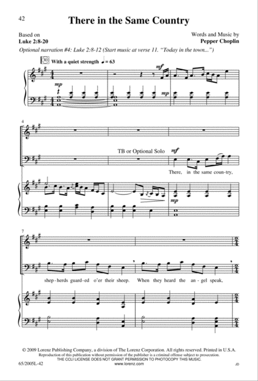 I Hear the Prophet Callin' 4-Part scores gallery preview page 43
