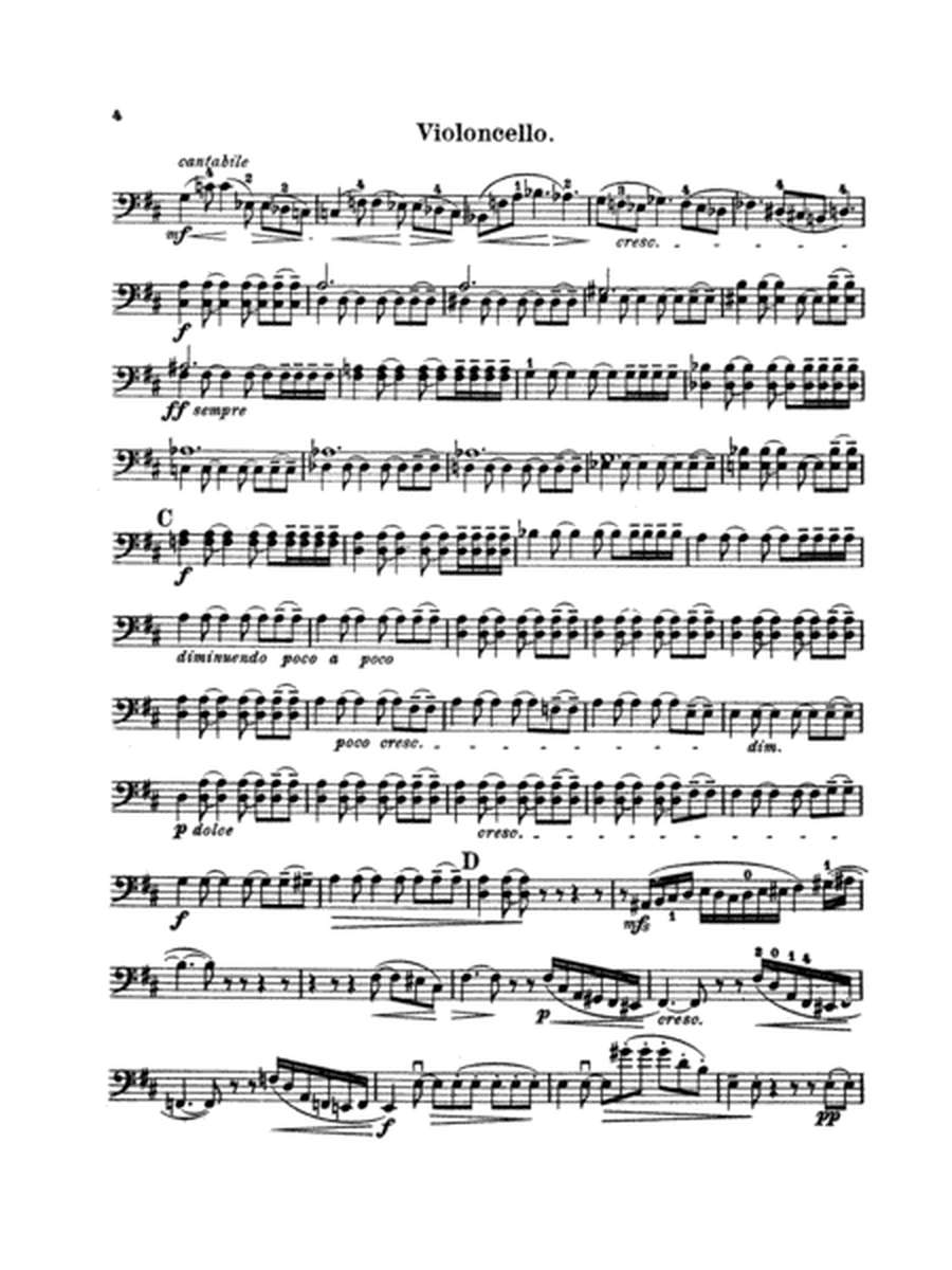 String Quartet in D Major, Op. 11: Cello