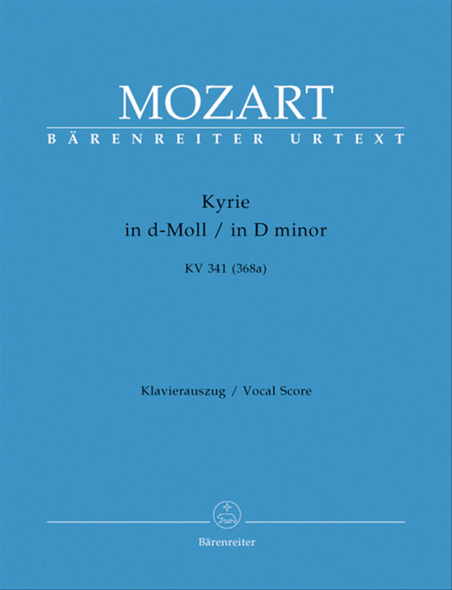 Kyrie d minor, KV 341 (368a) 4-Part scores gallery preview page 1