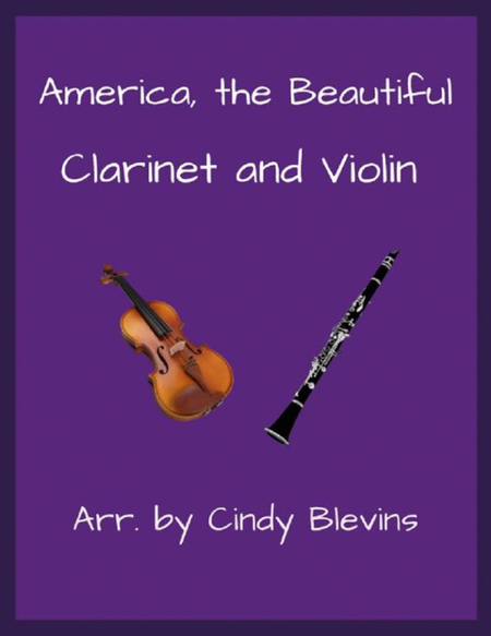 America, the Beautiful, Clarinet and Violin image number null
