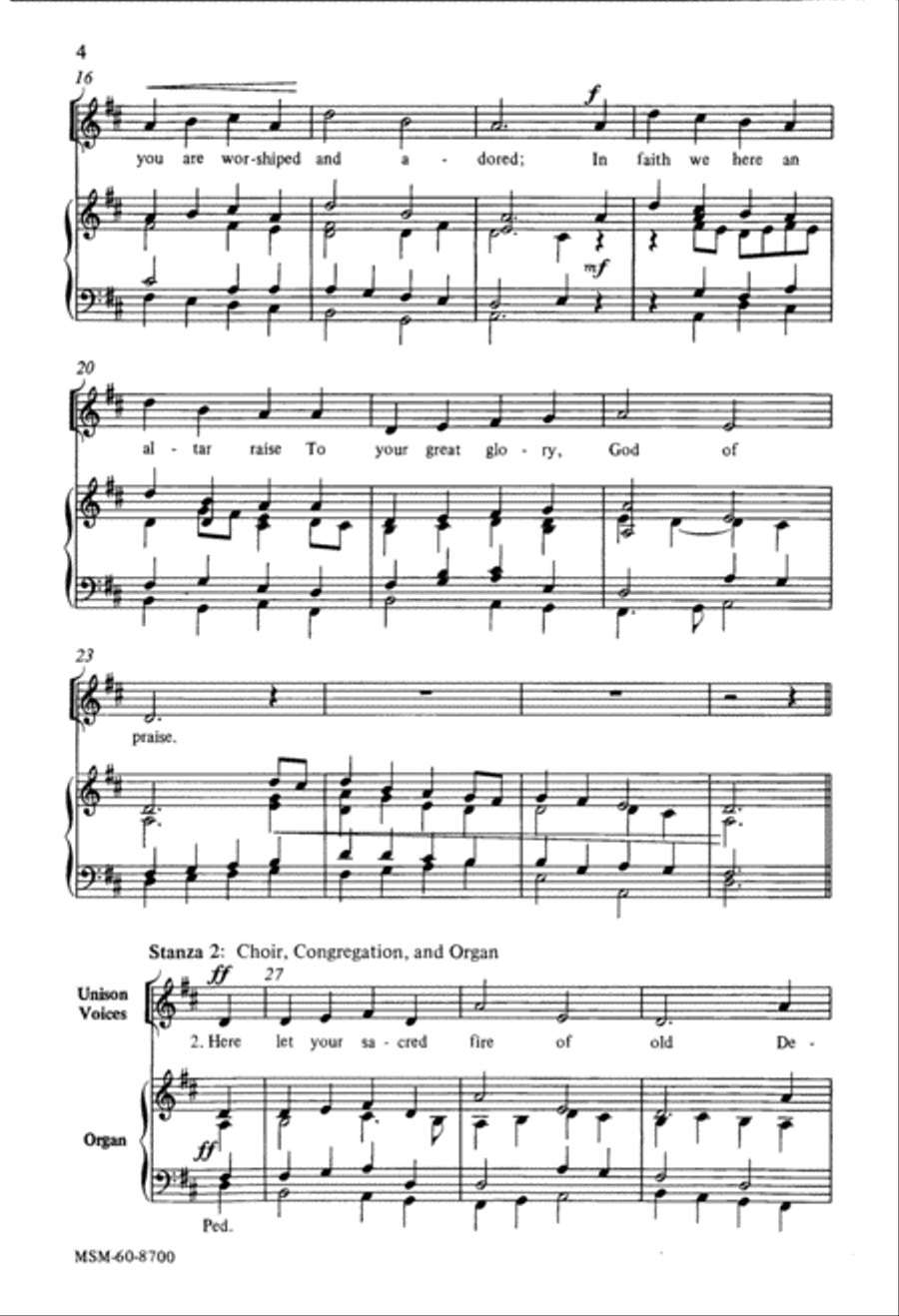How Blessed Is This Place, O Lord 4-Part scores gallery preview page 3