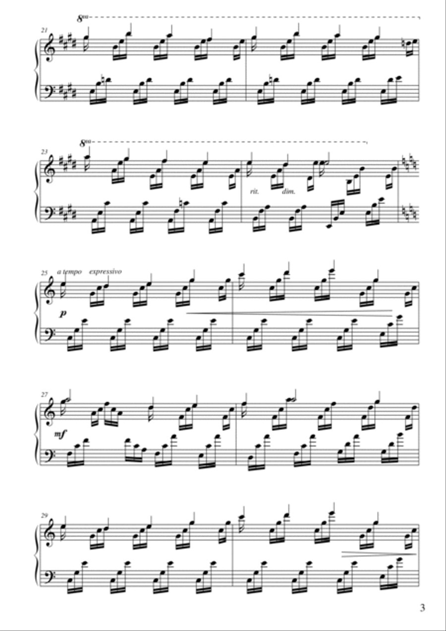 Prelude op. 23 Nr. 10 Piano Solo scores gallery preview page 3