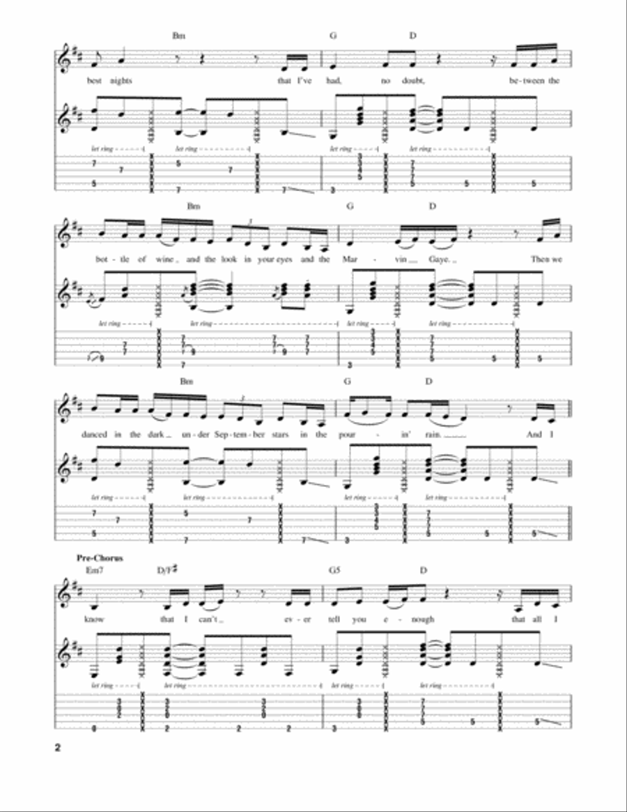 Die A Happy Man Electric Guitar scores gallery preview page 2