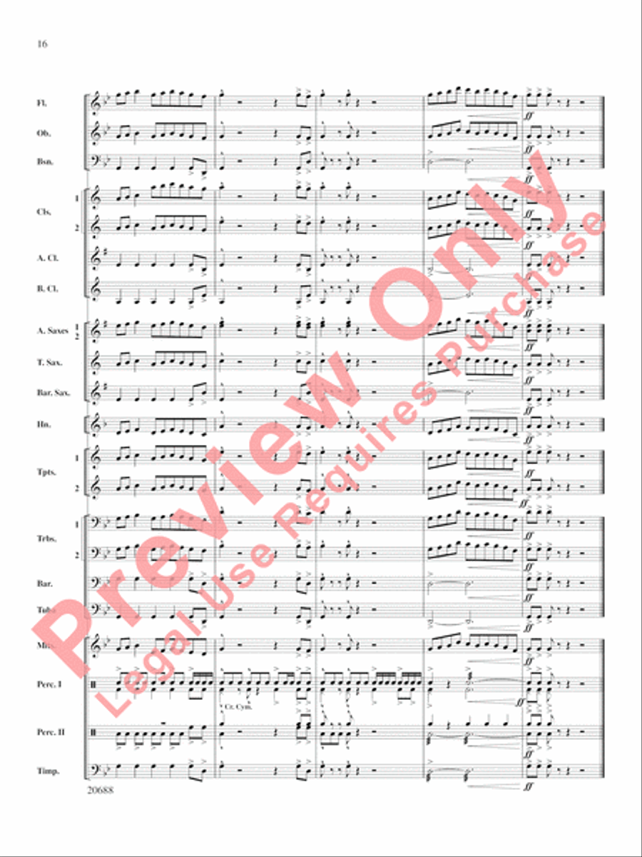 Quintero Concert Band scores gallery preview page 17