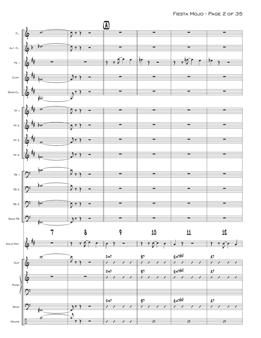 Fiesta Mojo Fiesta Mojo Jazz Ensemble scores gallery preview page 2