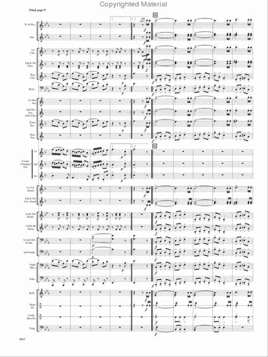 Triad Triad Concert Band scores gallery preview page 8
