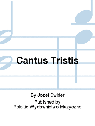 Book cover for Cantus Tristis