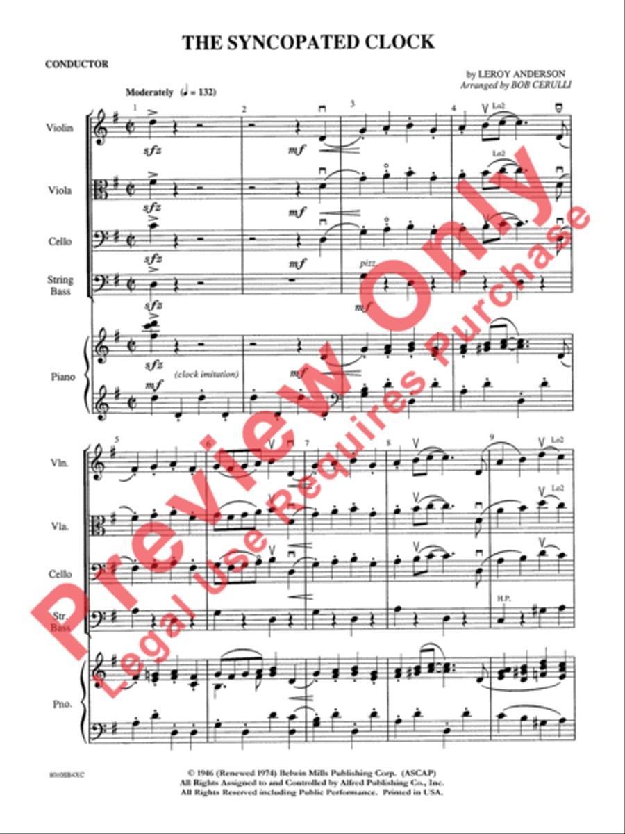 The Syncopated Clock String Orchestra scores gallery preview page 4