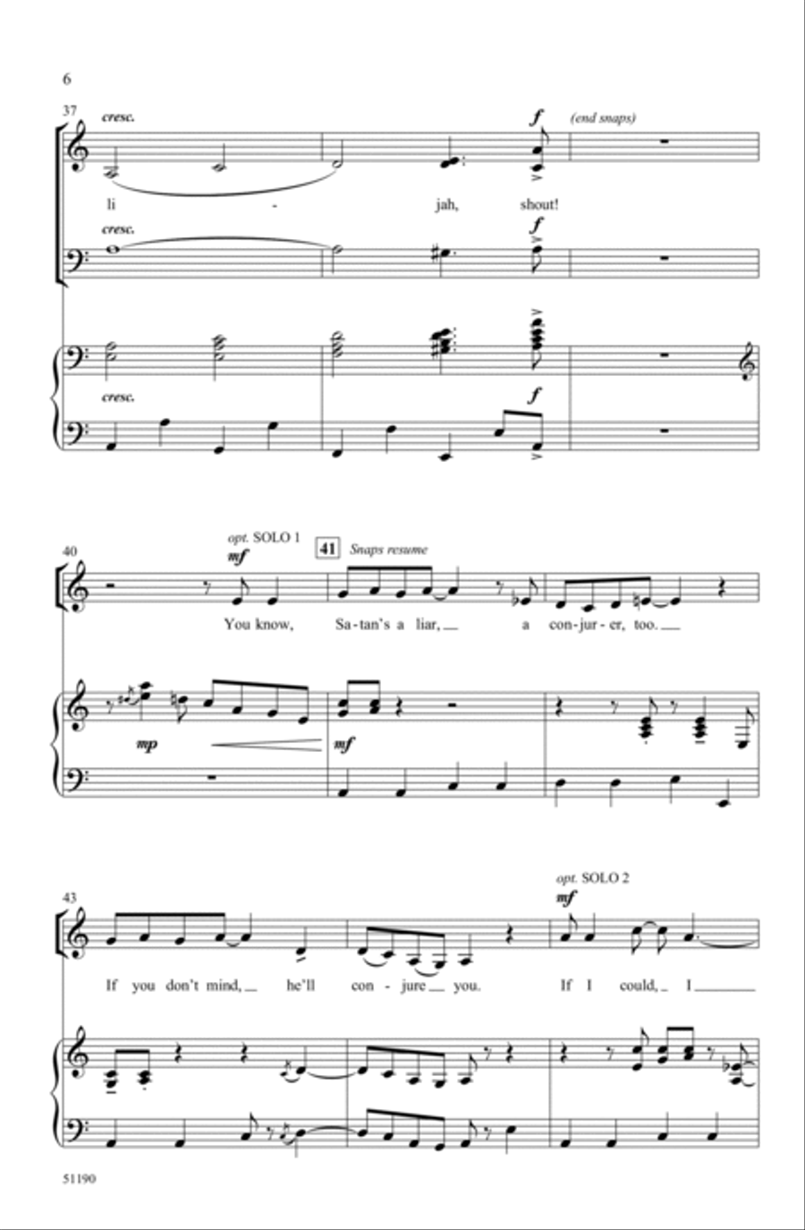 Elijah Rock Choir scores gallery preview page 5