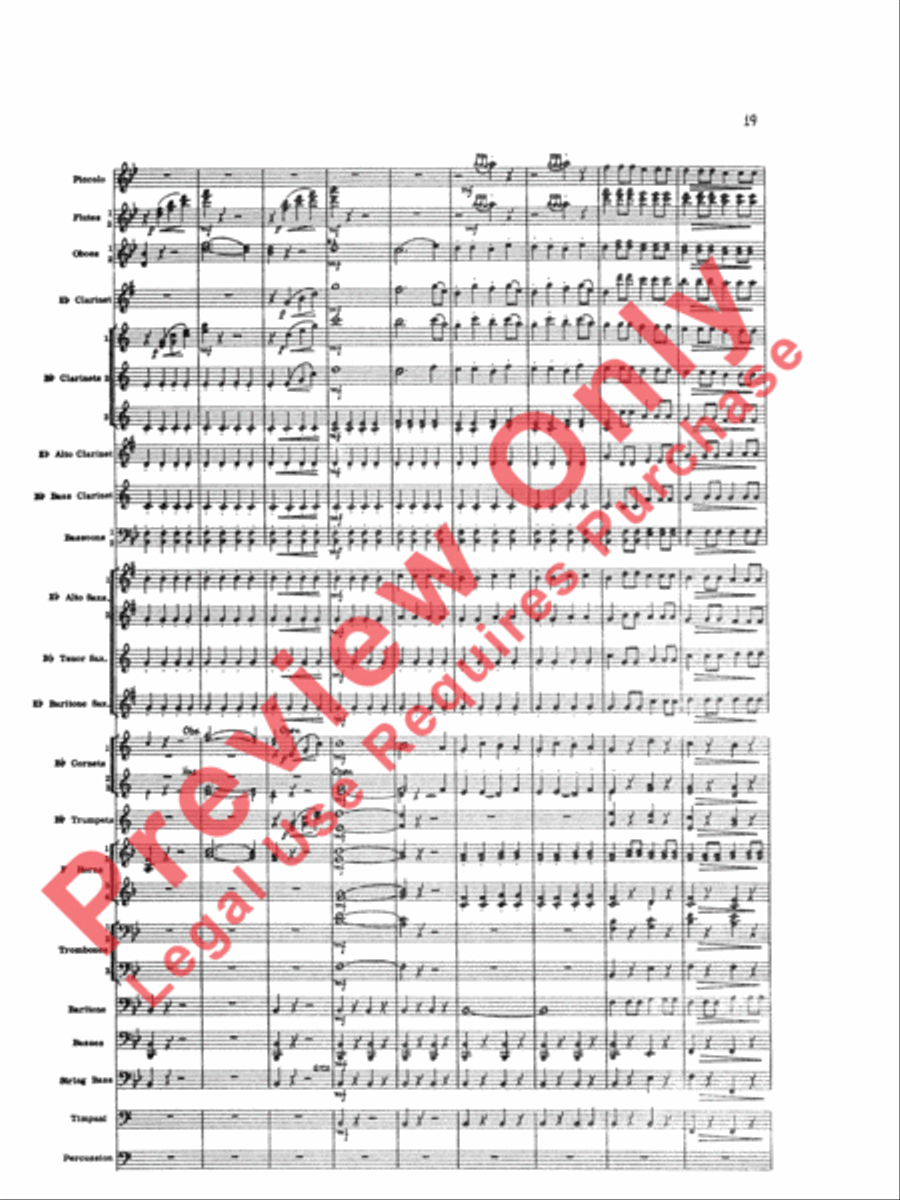 Marriage of Figaro Overture Concert Band scores gallery preview page 22