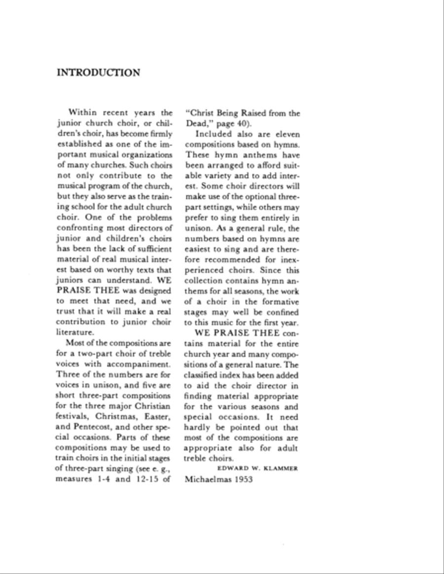 We Praise Thee, Part I We Praise Thee, Part I Unison Choir scores gallery preview page 3
