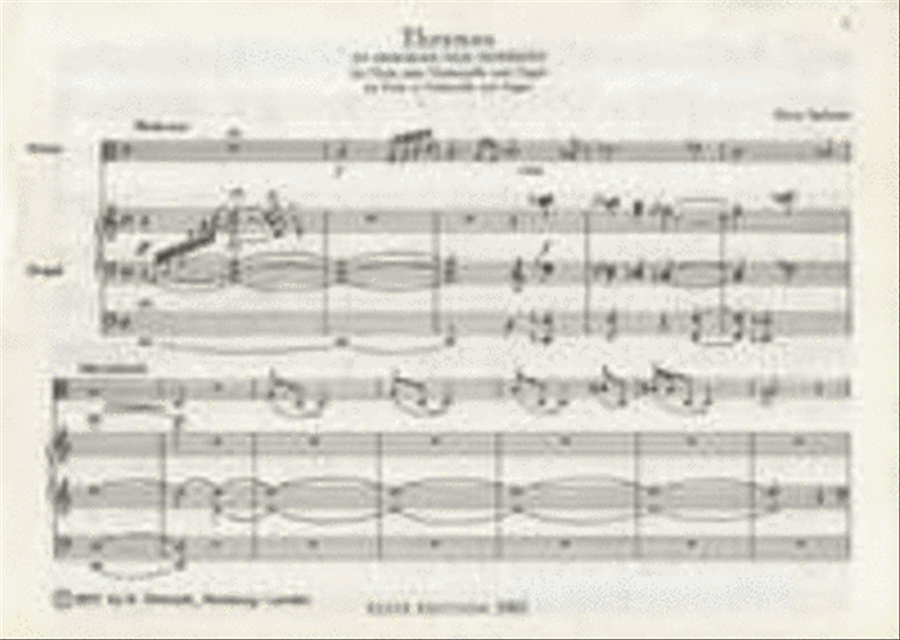 Threnos Threnos Cello scores gallery preview page 1