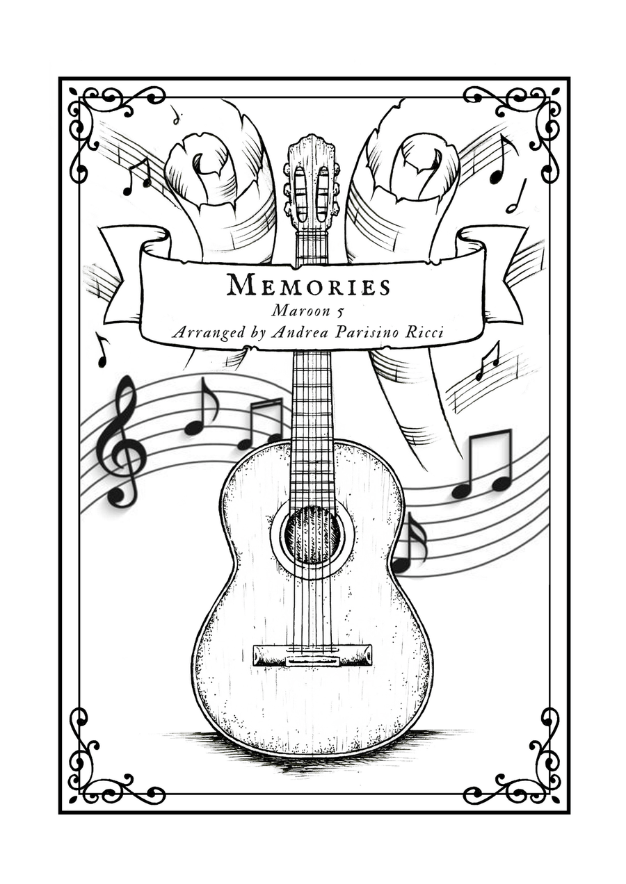 Memories Acoustic Guitar scores gallery preview page 1
