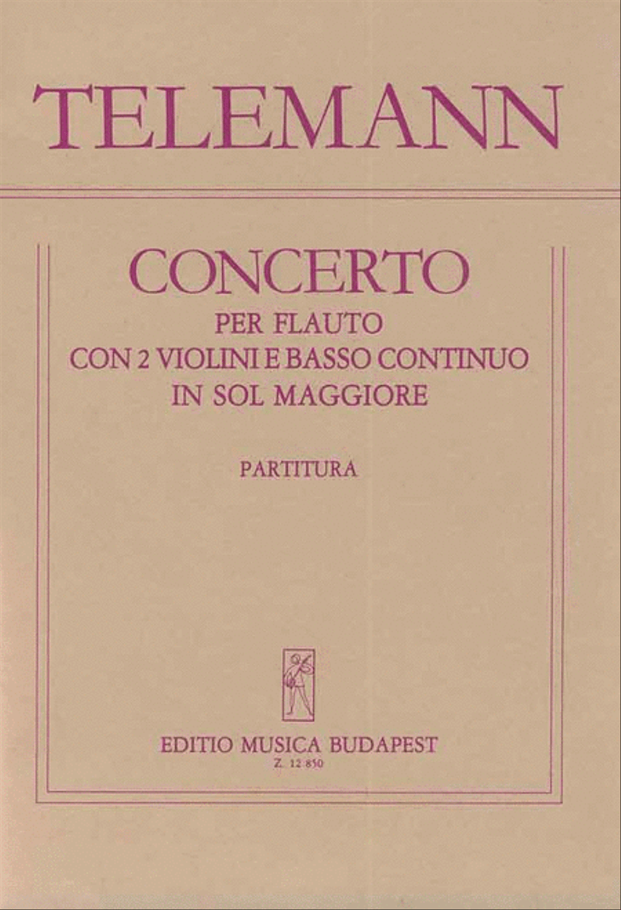 Konzert Für Föte (G-Dur) Mit Begleitung Von 2 Vi Orchestra scores gallery preview page 1