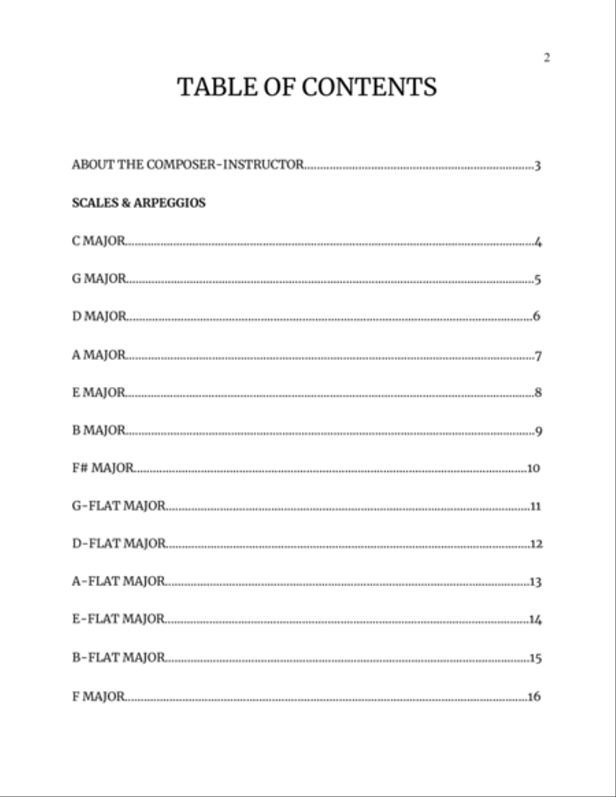Bass Etudes: Major Scales & Arpeggios Bass Guitar scores gallery preview page 2
