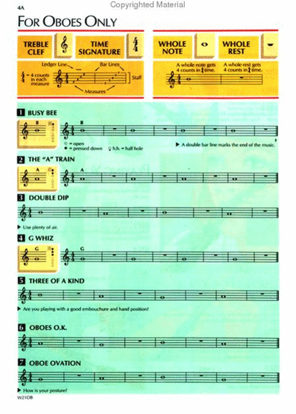 Standard of Excellence Book 1, Oboe