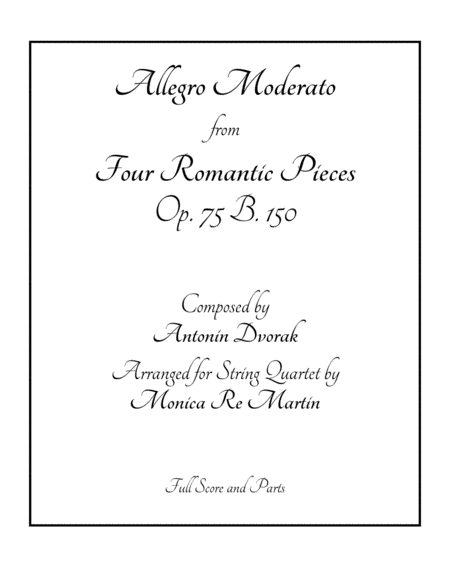 Allegro Moderato from Four Romantic Pieces image number null
