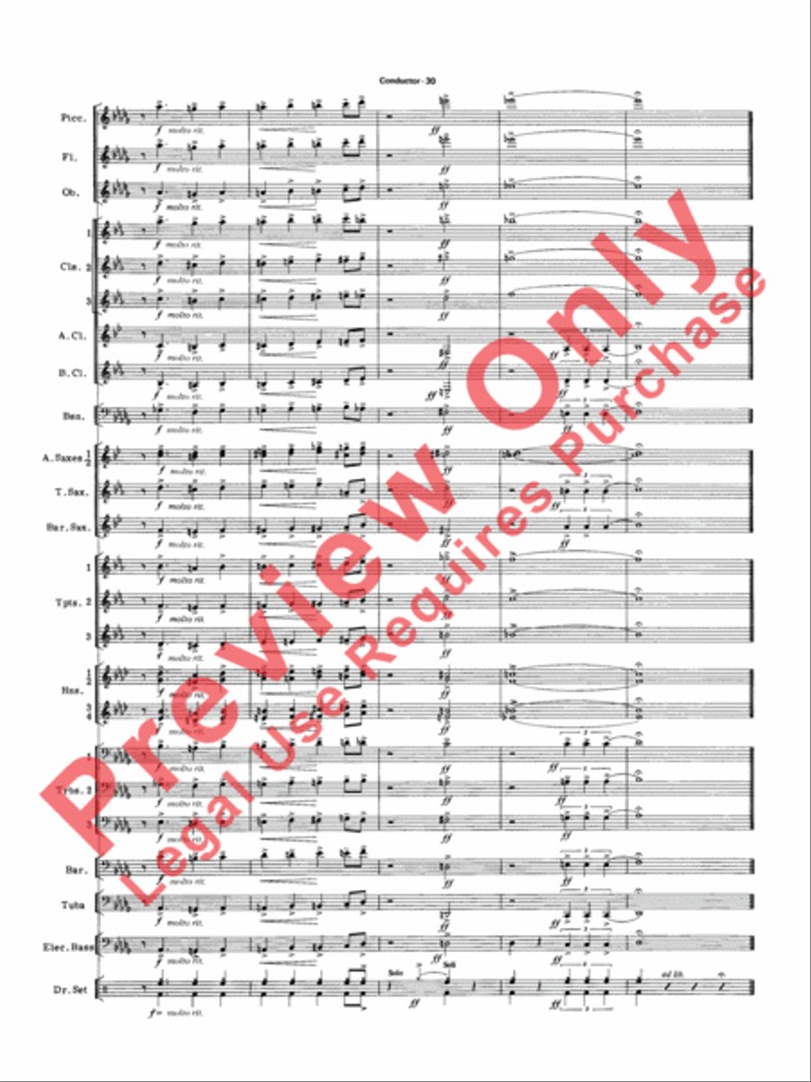 Big Band Spectacular Big Band Spectacular Concert Band scores gallery preview page 33