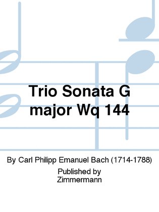 Trio Sonata G major Wq 144