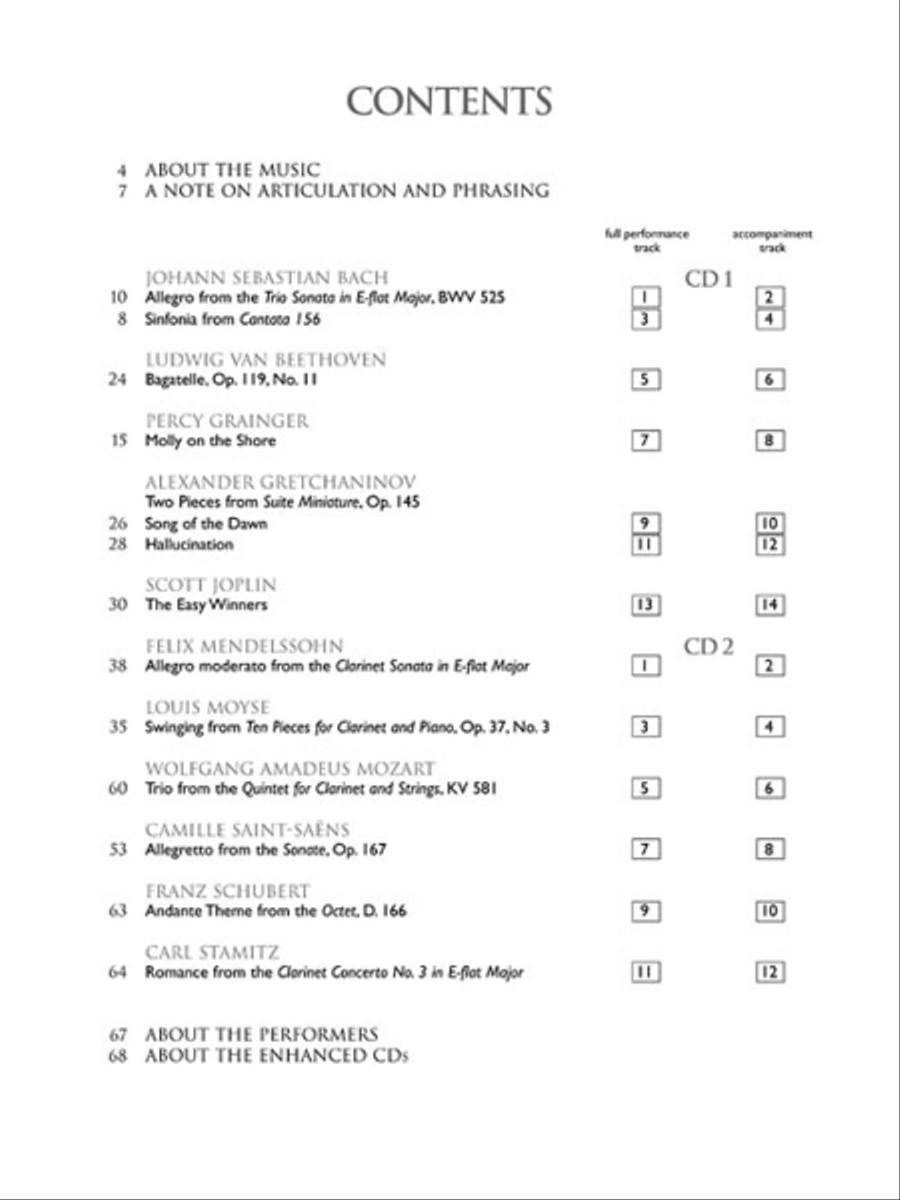 The Clarinet Collection Clarinet Solo scores gallery preview page 2