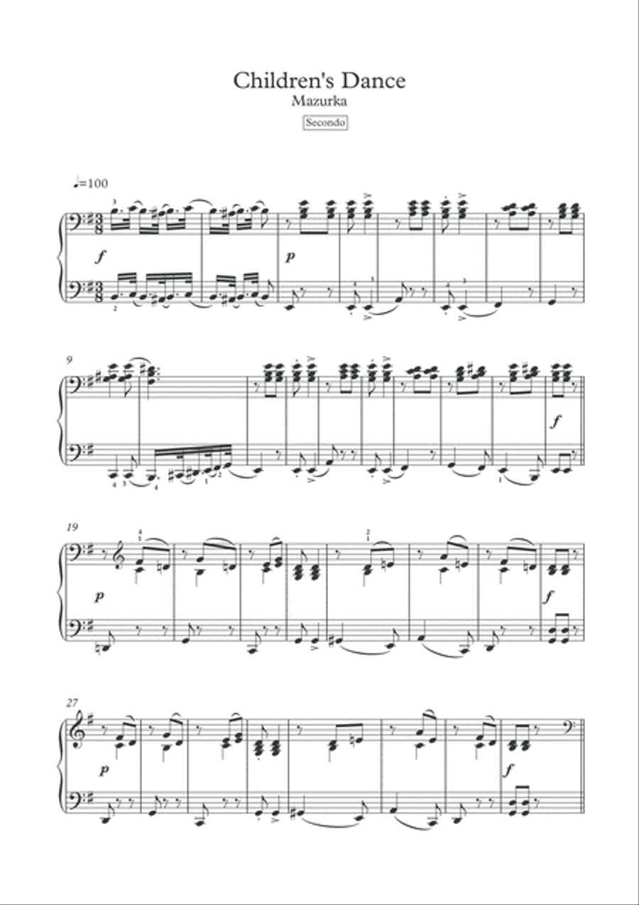 Piano duets 4 hands by Terschak and Hiller 1 Piano, 4-Hands scores gallery preview page 4