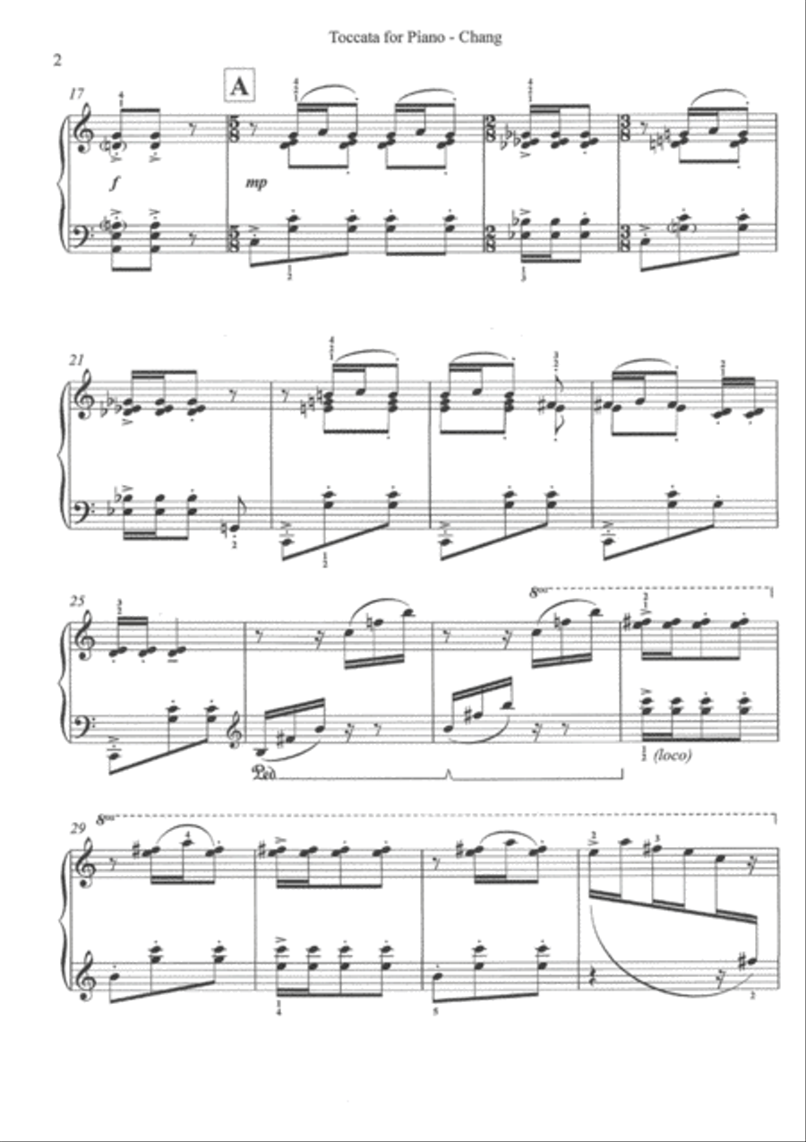 Toccata for Piano Piano Solo scores gallery preview page 2