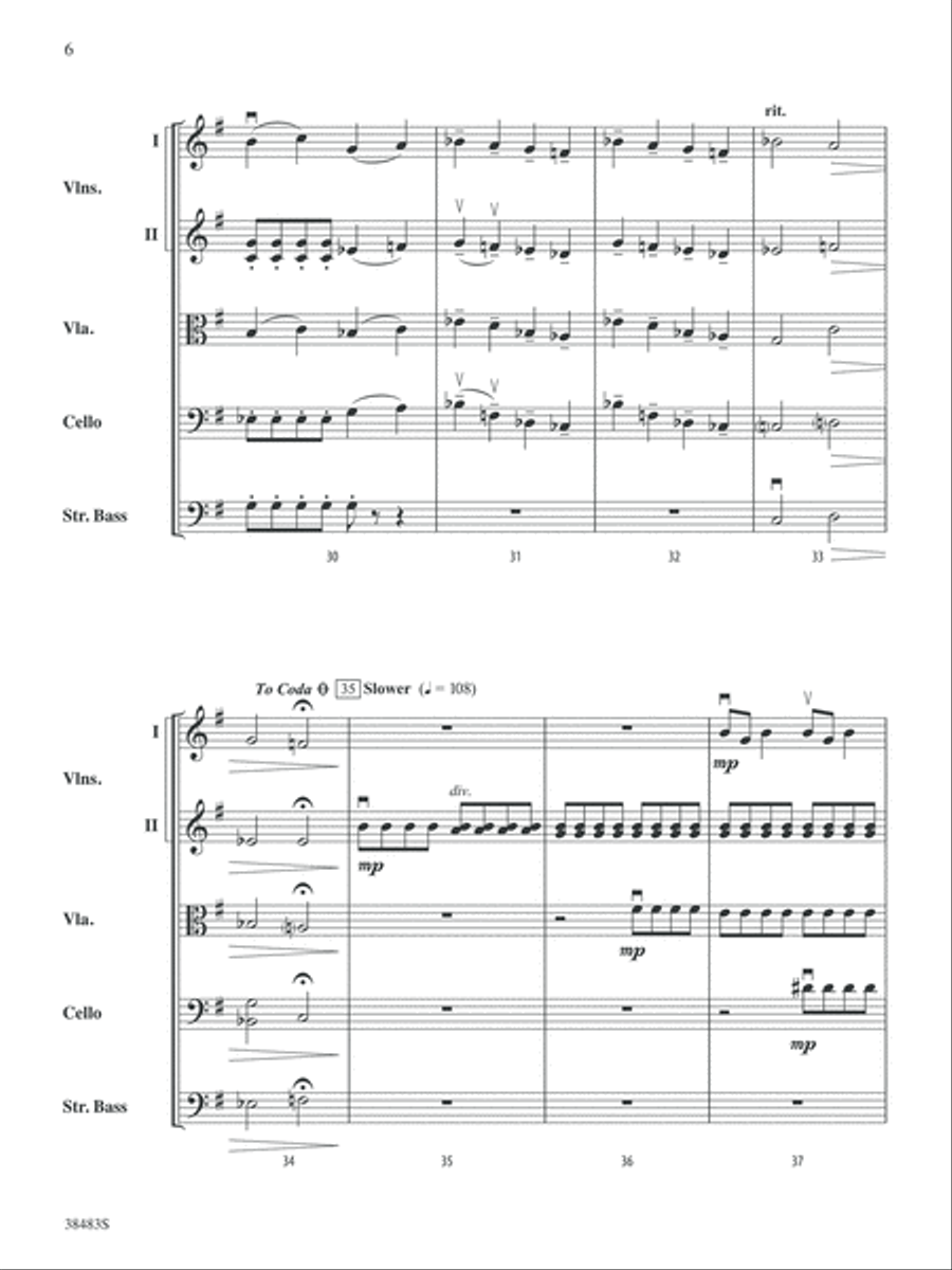 Sprites: Score Sprites: Score String Orchestra scores gallery preview page 6