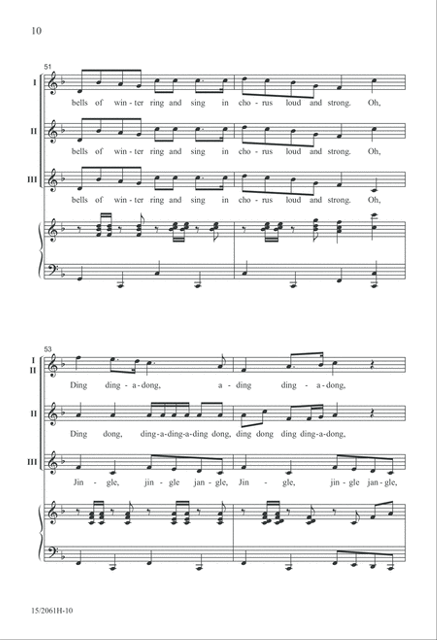 Jinglin' Bells 3-Part scores gallery preview page 10