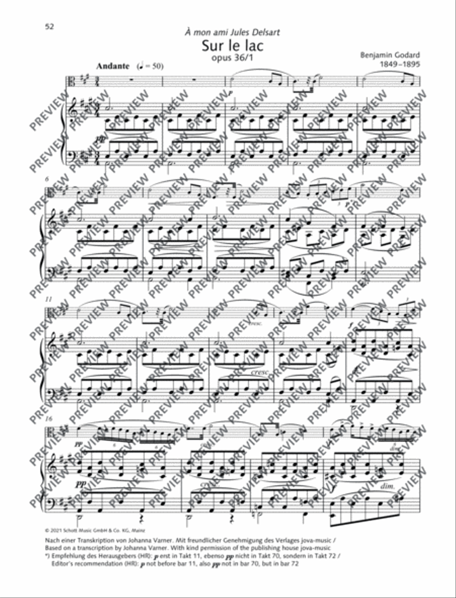 Sur le lac Piano Accompaniment scores gallery preview page 2