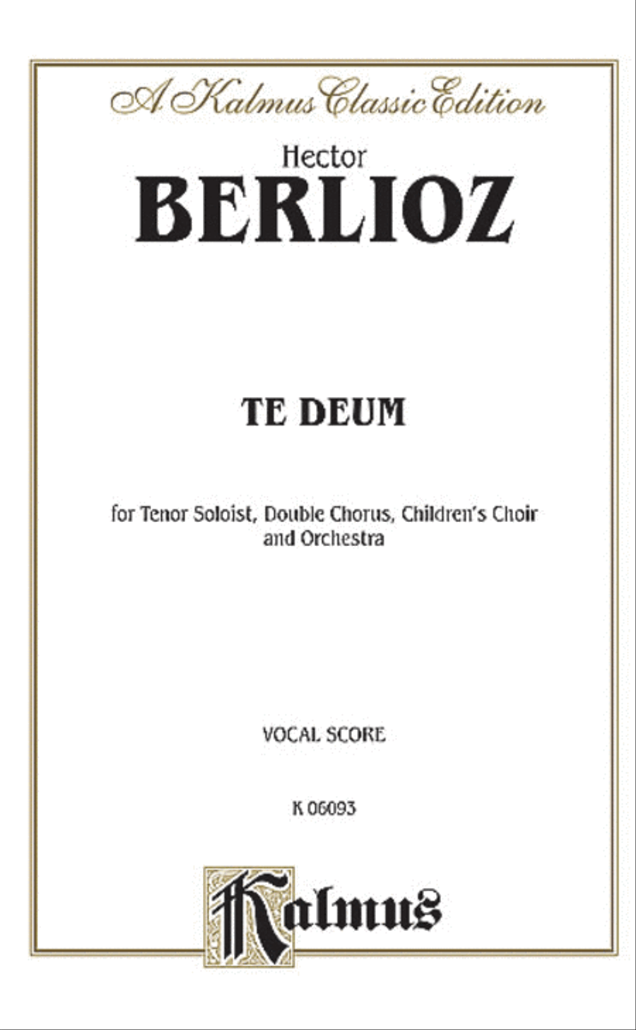 Te Deum Choir scores gallery preview page 1