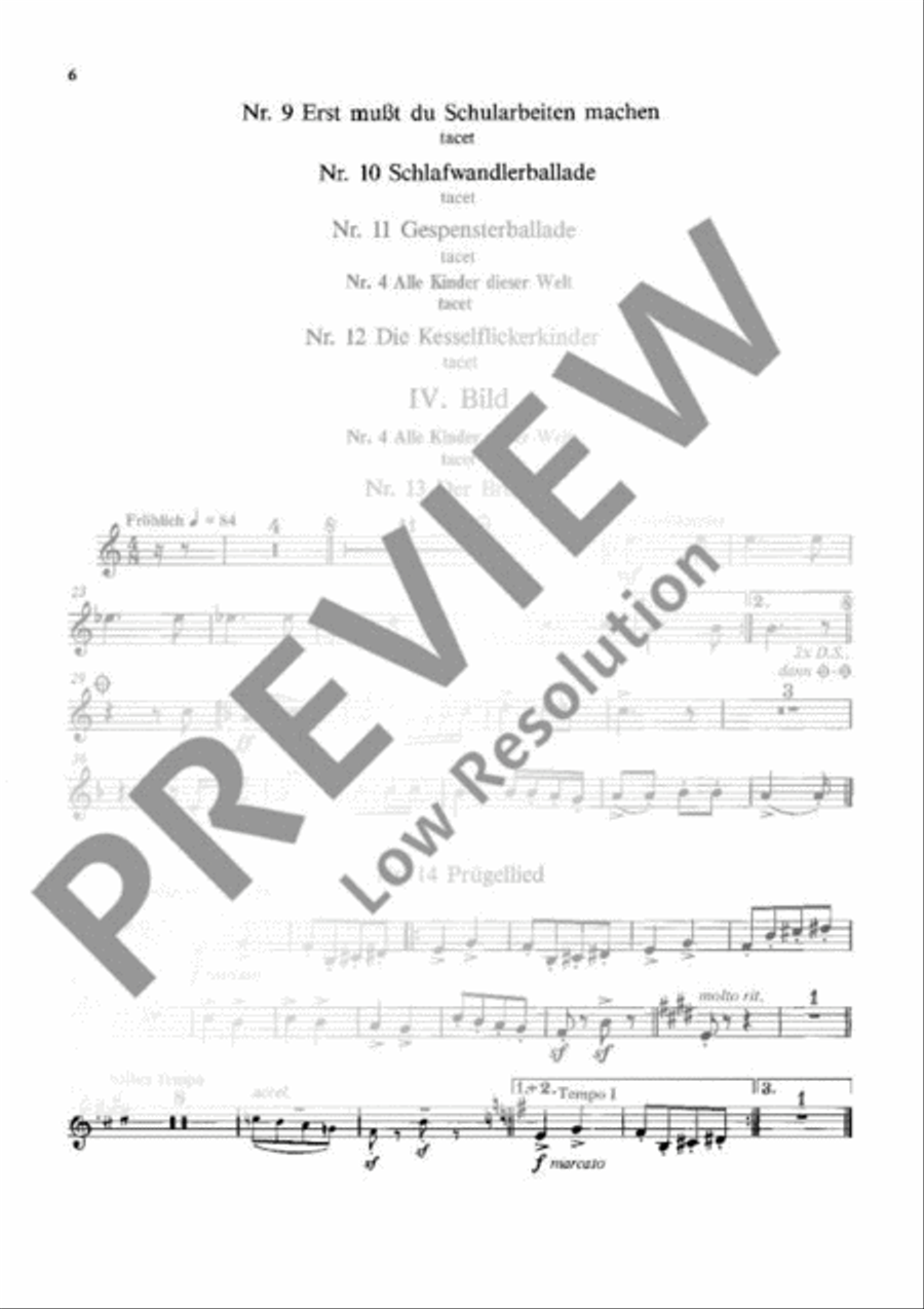 Frieden auf dieser Welt B-Flat Trumpet scores gallery preview page 7