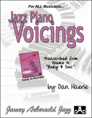 Book cover for Jazz Piano Voicings - Volume 41 "Body & Soul"