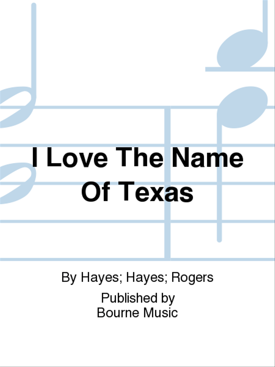 I Love The Name Of Texas Voice Solo scores gallery preview page 1