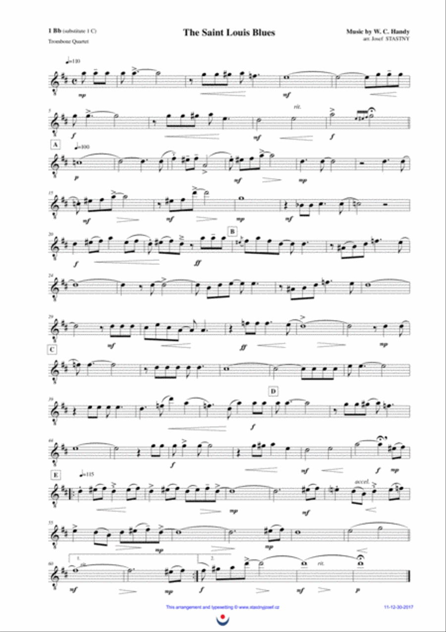 The Saint Louis Blues Brass Ensemble scores gallery preview page 3